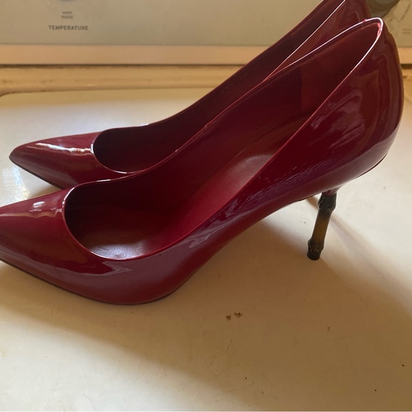 Gucci bamboo heels patent leather red - Picture 10 of 10